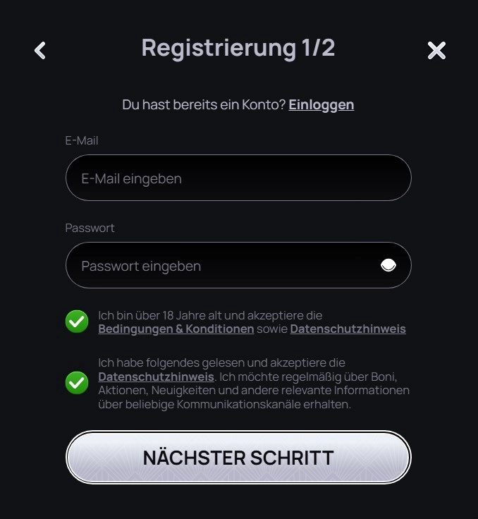 Registrierung